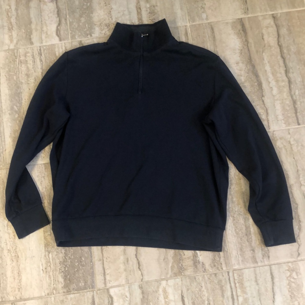 Black Saks Fifth Avenue 1/4 zip sweatshirt XXL